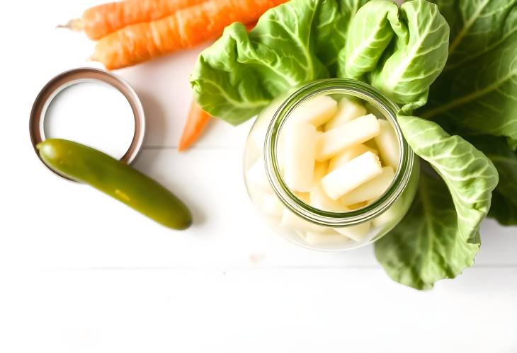 The Art of Pickling Cabbage and Carrots in a Jar